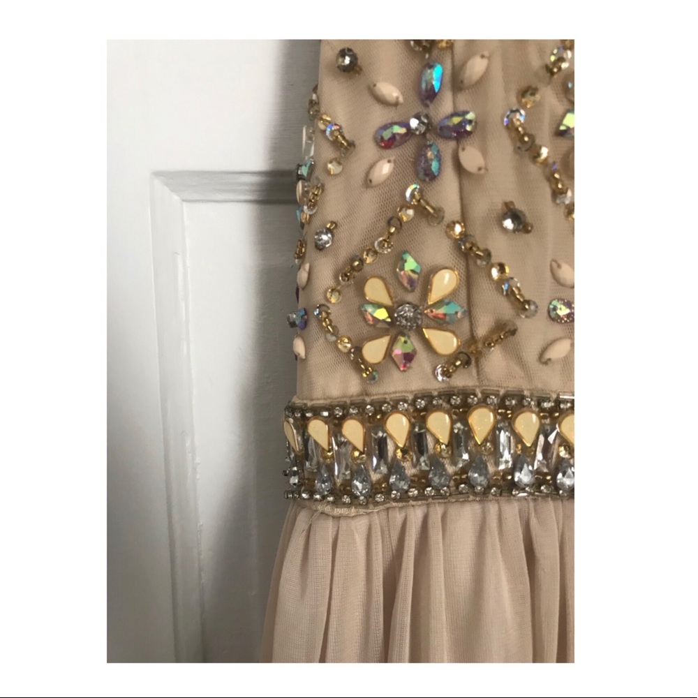 Crystal Doll Cream Diamond Dress!!